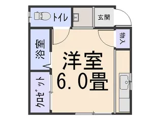 シティメイト大和【1階】の間取り