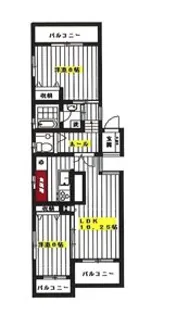 ヴィラージュ高松II【3階】の間取り