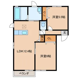 ステラコート浜【1階】の間取り