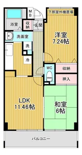 アンシャンテ【4階】の間取り