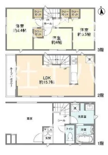 埼玉県戸田市喜沢2【一戸建】の間取り