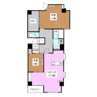 グランディオーゼナガノ【2階】の間取り
