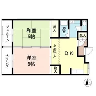 プリムローズ戸田公園【1階】の間取り