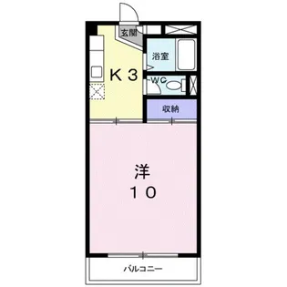 1Kの間取り画像
