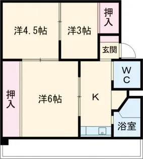 ヴィラナリー木太II1号棟【4階】の間取り