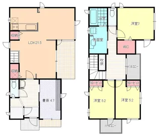 千葉県柏市若柴【一戸建】の間取り