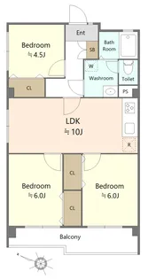 大宮植竹住宅【5階】の間取り