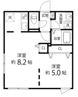 Branche目黒【1階】の間取り