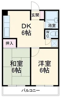 第一荻島ユニティビル【3階】の間取り