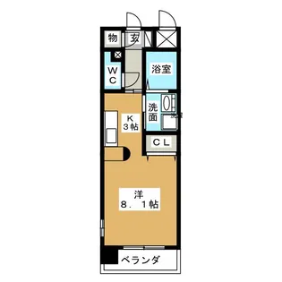 エクセラ大曽根【2階】の間取り