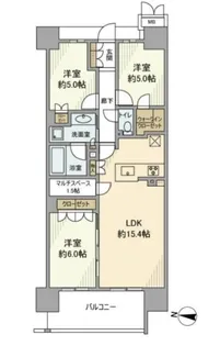 MJR深川住吉【14階】の間取り
