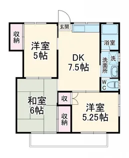 コーポ飯山【1階】の間取り