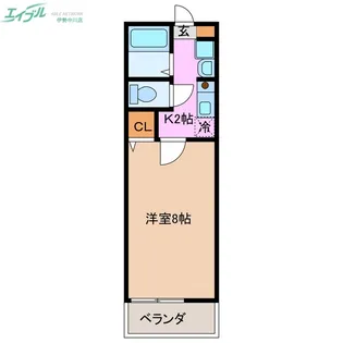 ジュネス久居【1階】の間取り