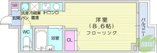 木町通TKビル【3階】の間取り