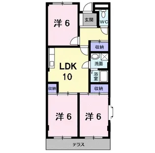 3LDKの間取り画像