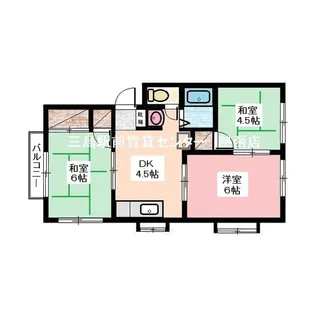 グリーンピア 21A【1階】の間取り