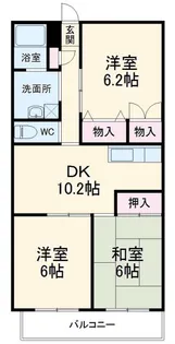アルカンシェル【3階】の間取り