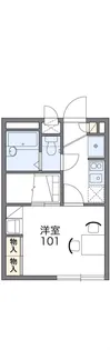 レオパレスシェル弐番館【1階】の間取り