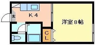 1Kの間取り画像