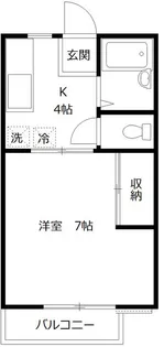 グリーンハイツ枡形【1階】の間取り