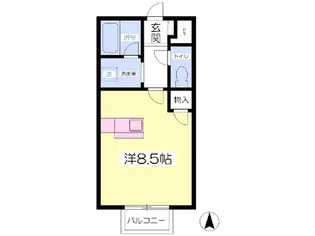 山本コーポ【1階】の間取り