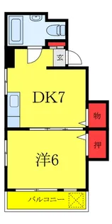 上板橋IMAハイツII【2階】の間取り