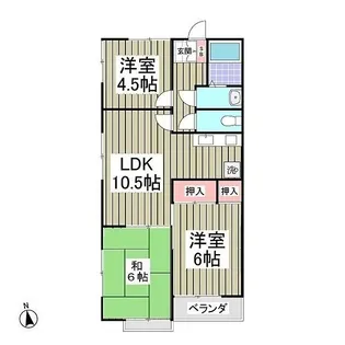 ハイツグロリア【2階】の間取り