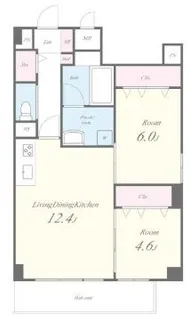 1LDKの間取り画像