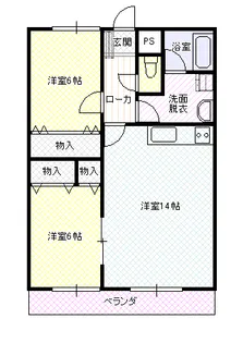 マンションK2【3階】の間取り