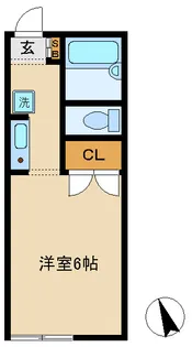 エスペランザ三ヶ月【1階】の間取り