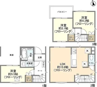 東京都板橋区徳丸7【一戸建】の間取り