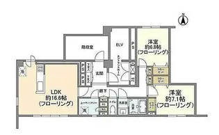 平河町ホームズ【8階】の間取り