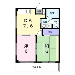 神奈川県秦野市萩が丘【アパート】の間取り
