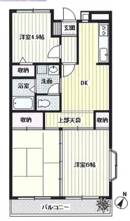 リヴェールパオ【4階】の間取り