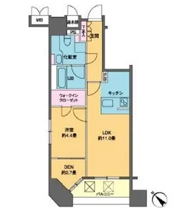 カスタリア銀座III【2階】の間取り