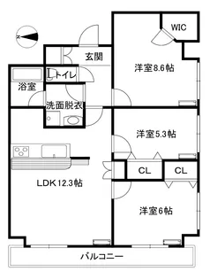 ミュージックライフ練馬赤塚【3階】の間取り