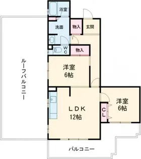 コーポレート中清戸2号棟【4階】の間取り