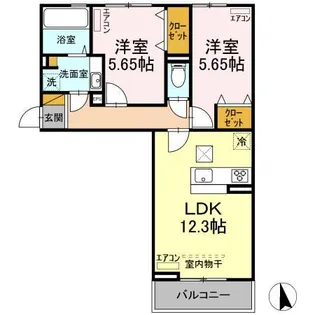 D-roomちはら台H【1階】の間取り