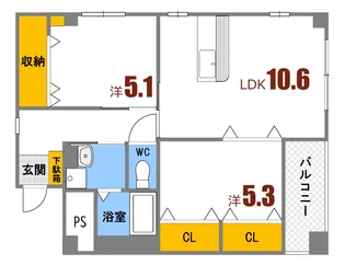 ステージN【2階】の間取り