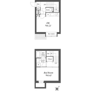 LEGALAND初台【1階】の間取り
