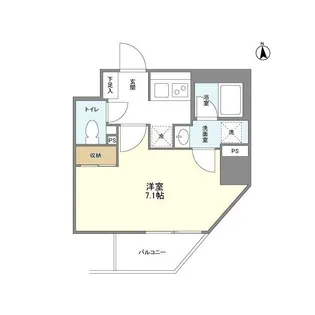 シェフルール新御徒町I【5階】の間取り