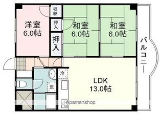 丸仲ビル【2階】の間取り