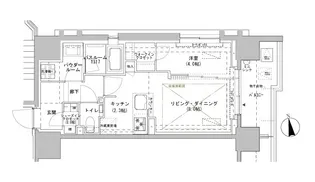 東京都新宿区南山伏町【マンション】の間取り