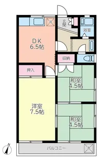 神奈川県横浜市都筑区東山田4【アパート】の間取り