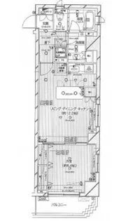 東京都新宿区早稲田鶴巻町【マンション】の間取り