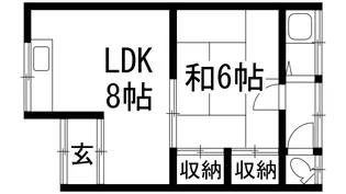 シャレー山本【2階】の間取り