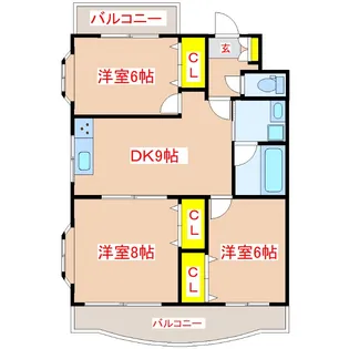 ミルキーウェイ【3階】の間取り