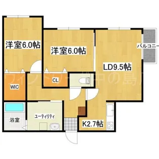A BOND菊水【4階】の間取り
