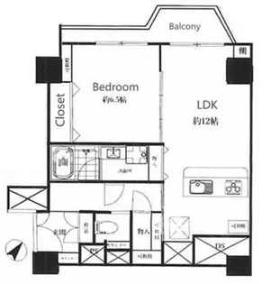 コープ野村一番町【5階】の間取り