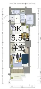 大阪府大阪市浪速区元町3【マンション】の間取り